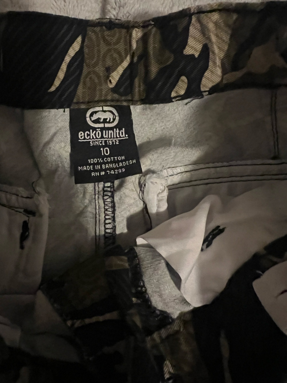 Ecko Unltd. Kids Camo Shorts in Green and Black